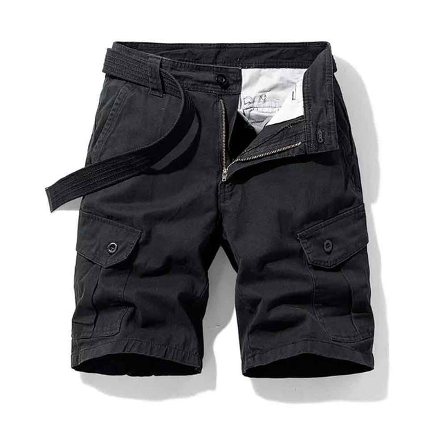 Men Cargo Shorts With Belt