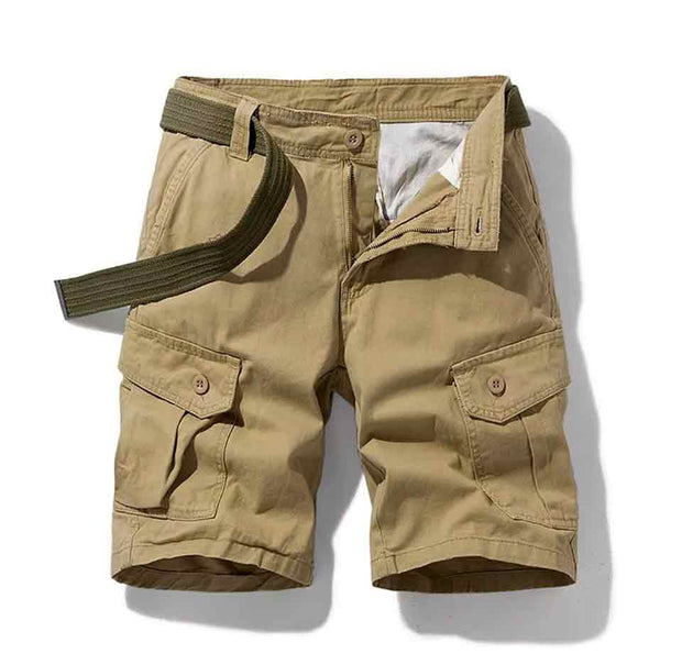 Men Cargo Shorts With Belt