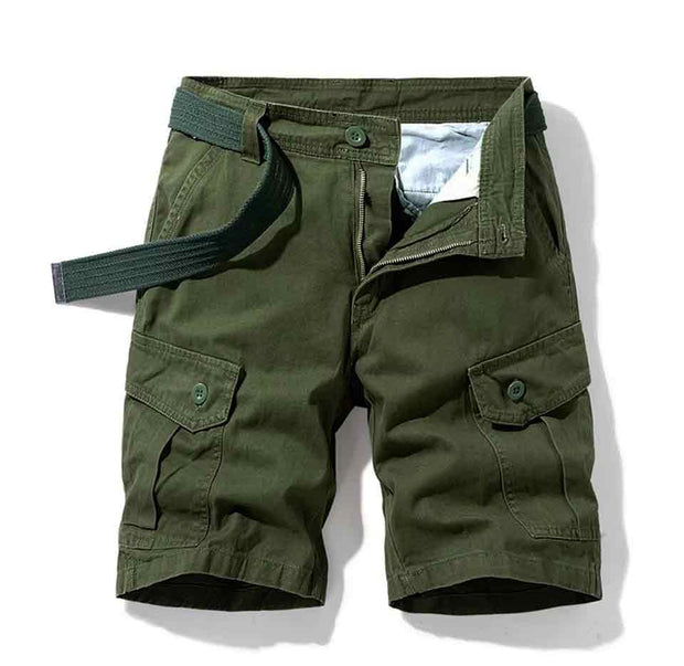 Men Cargo Shorts With Belt