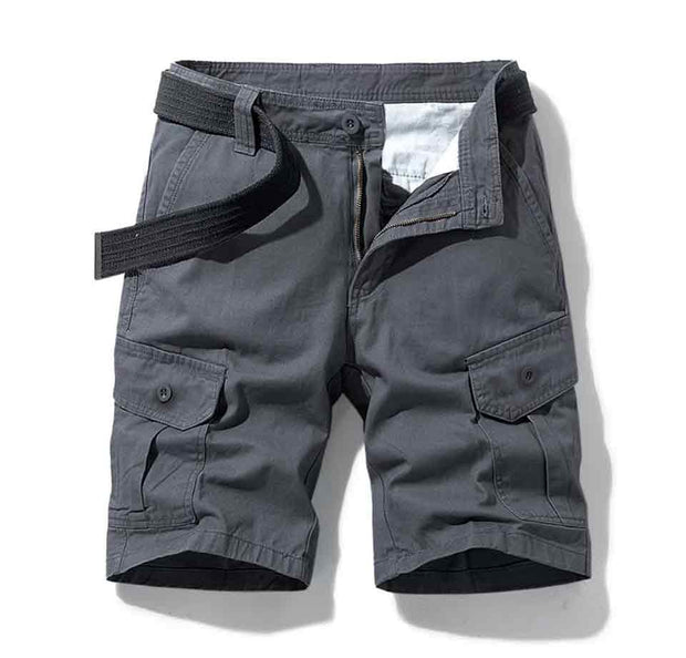 Men Cargo Shorts With Belt