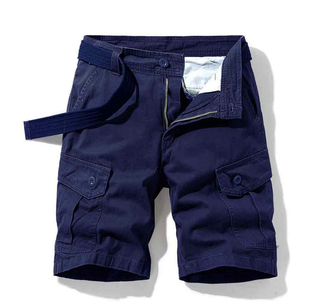 Men Cargo Shorts With Belt