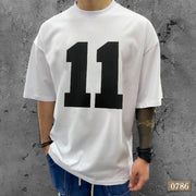 Number 11 T-Shirt White - Oversize