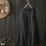 Linen Plazo Trousers - 402`