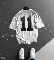 Number 11 T-Shirt White - Oversize